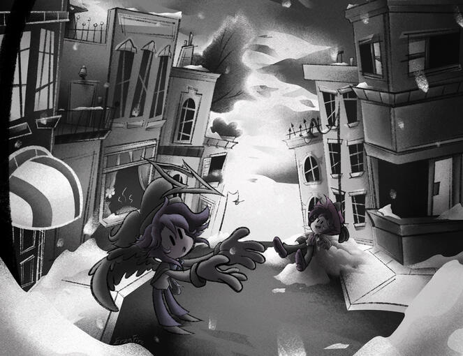 Commission - Snowy Evening