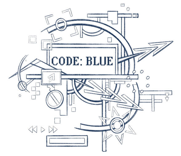 CODE: BLUE Logo Concept